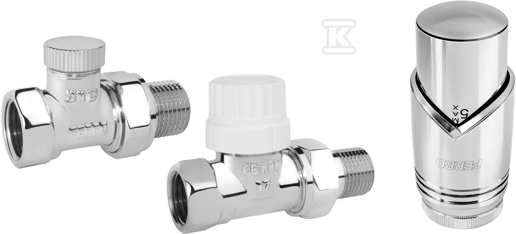 Decorative simple thermostatic set, - ZTM30CR